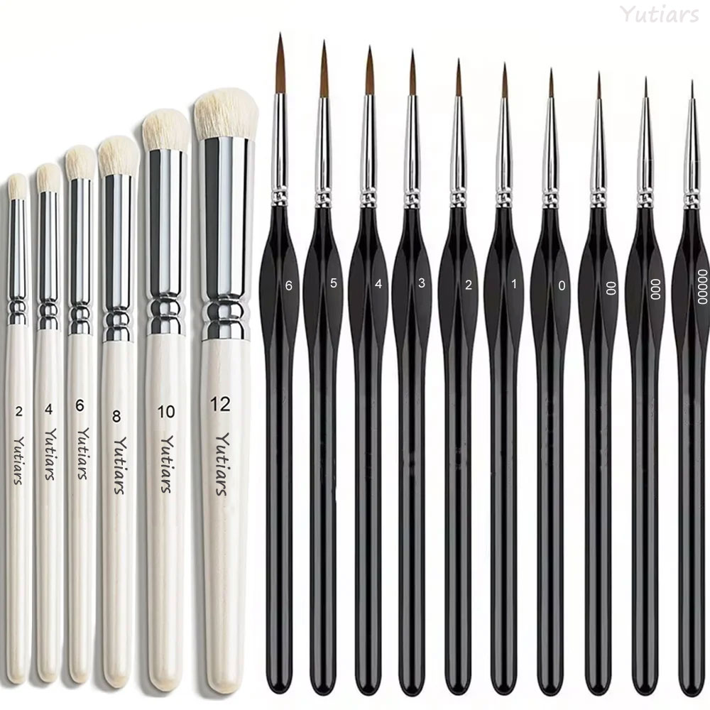 Model Kit Acrylic Paint - Miniature Paint Brushes Drybrush Set, Detail