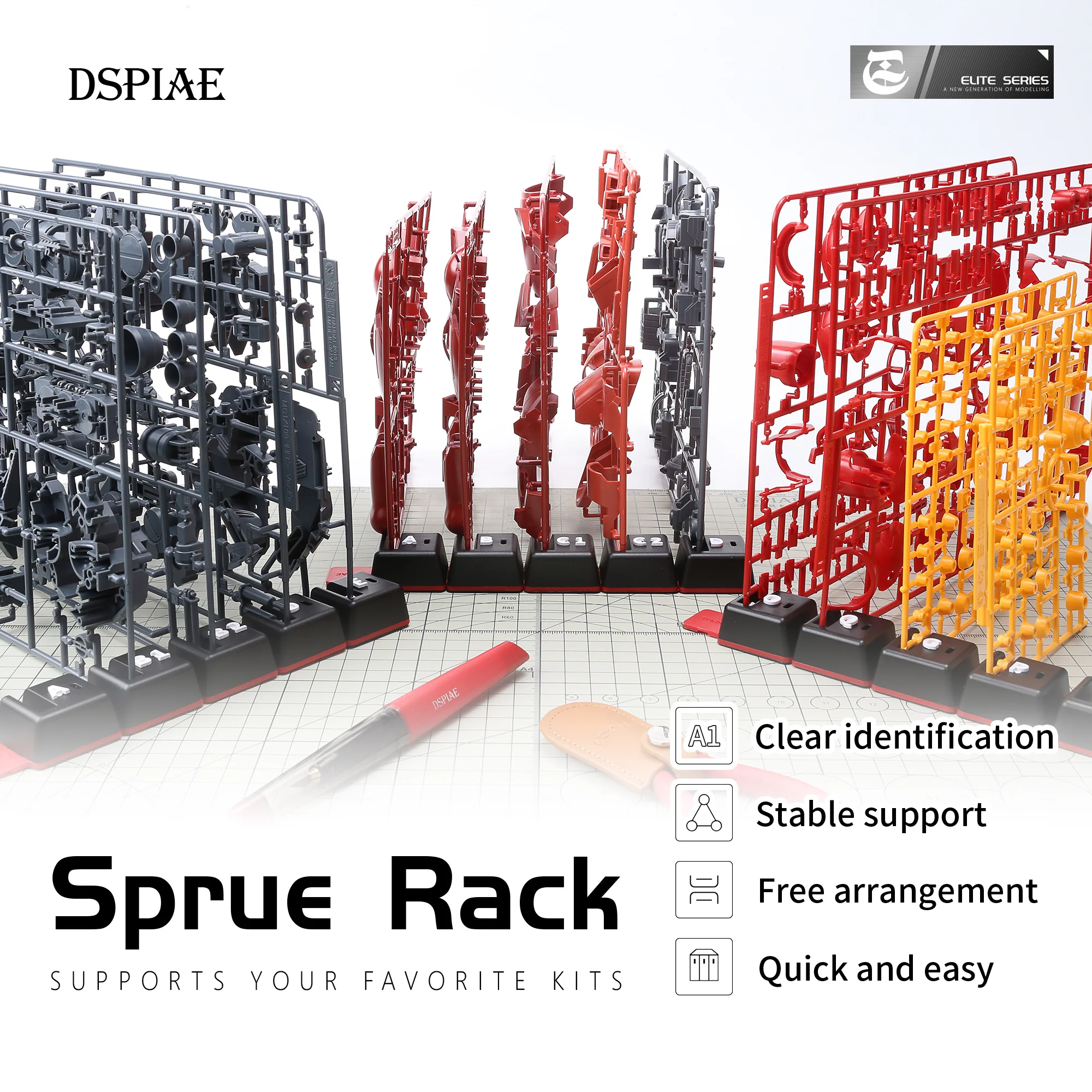 DSPIAE PT‑SR Sprue Rack Stand  - Model Kit Runner Organizer review and price