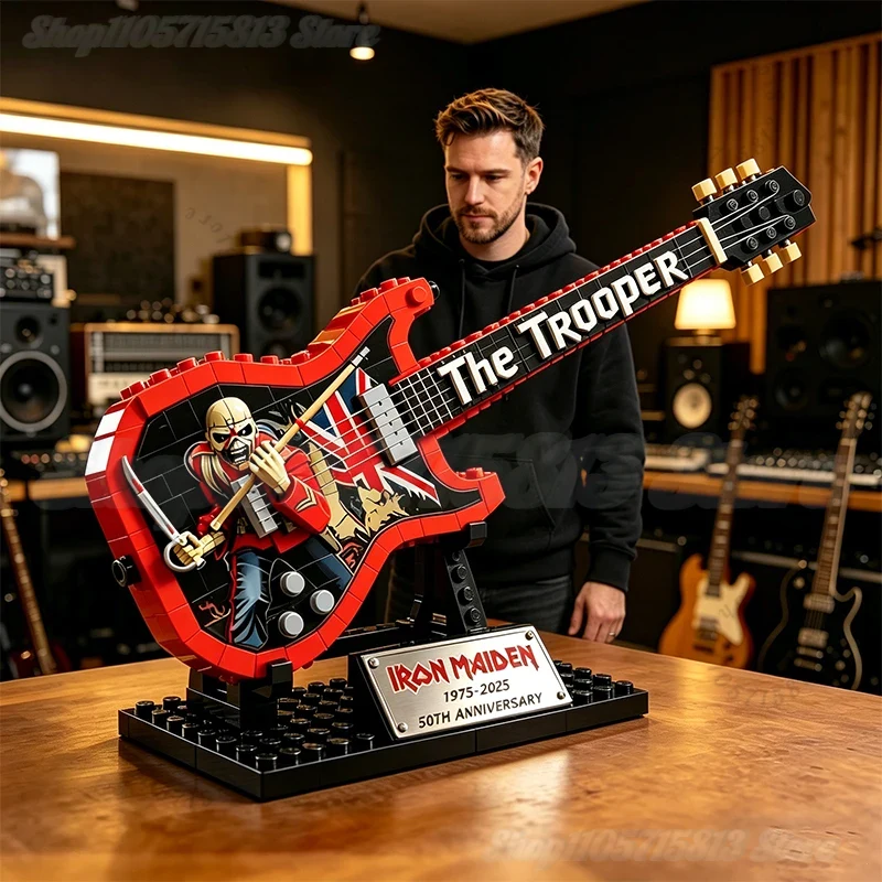 Brick Guitar Model Kit DIY Min - Model Kit Toy review and price