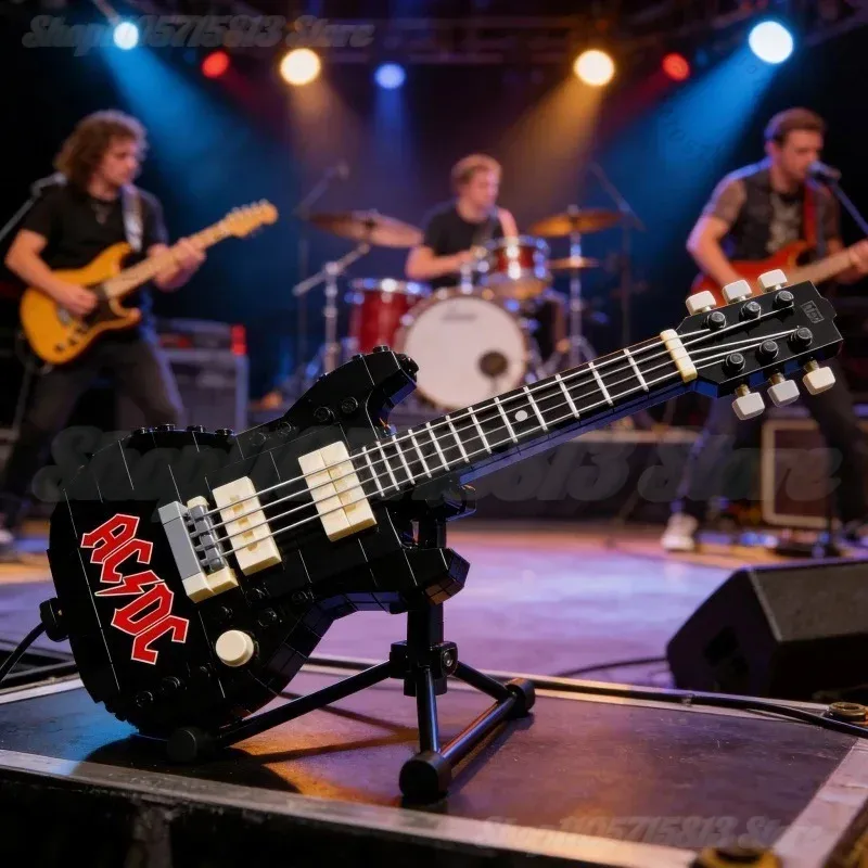 Brick Guitar Model Kit DIY Min - Model Kit Toy review and price