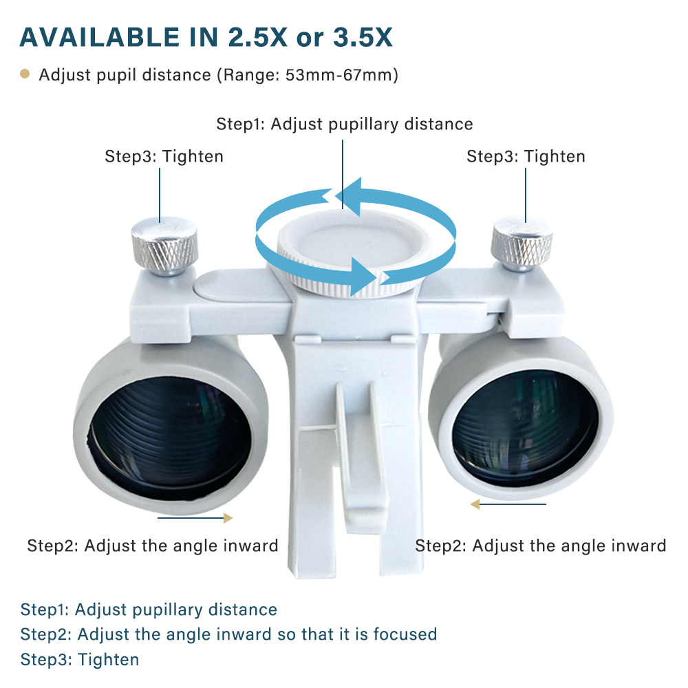 2.5X/3.5X Dental LED Head Ligh - Magnifier With Light review and price