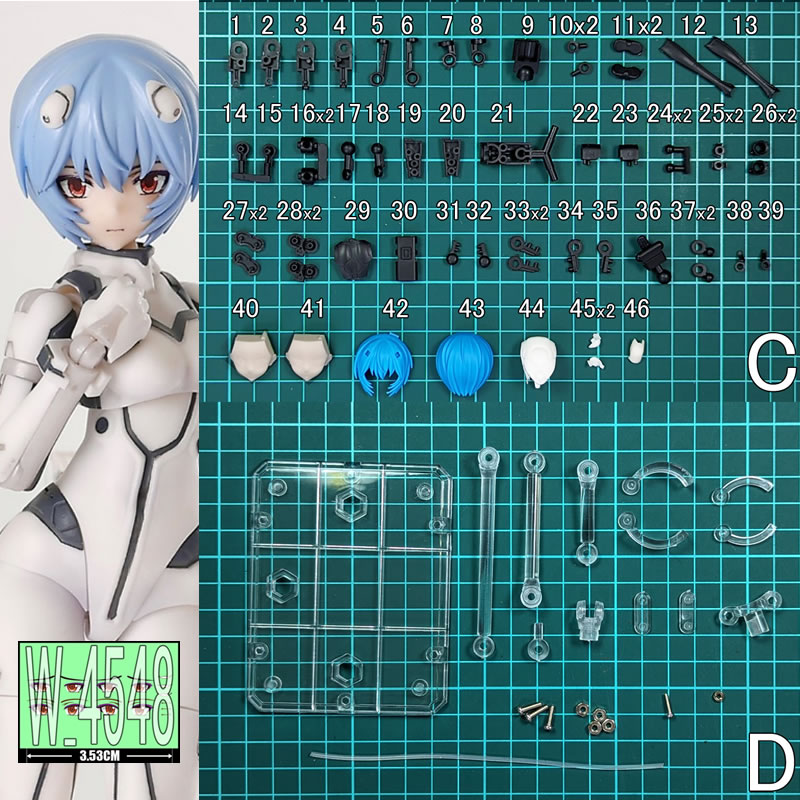 (In Stock) (W_4548) Rei Ayanam - Model Kit Evangelion Bandai review and price