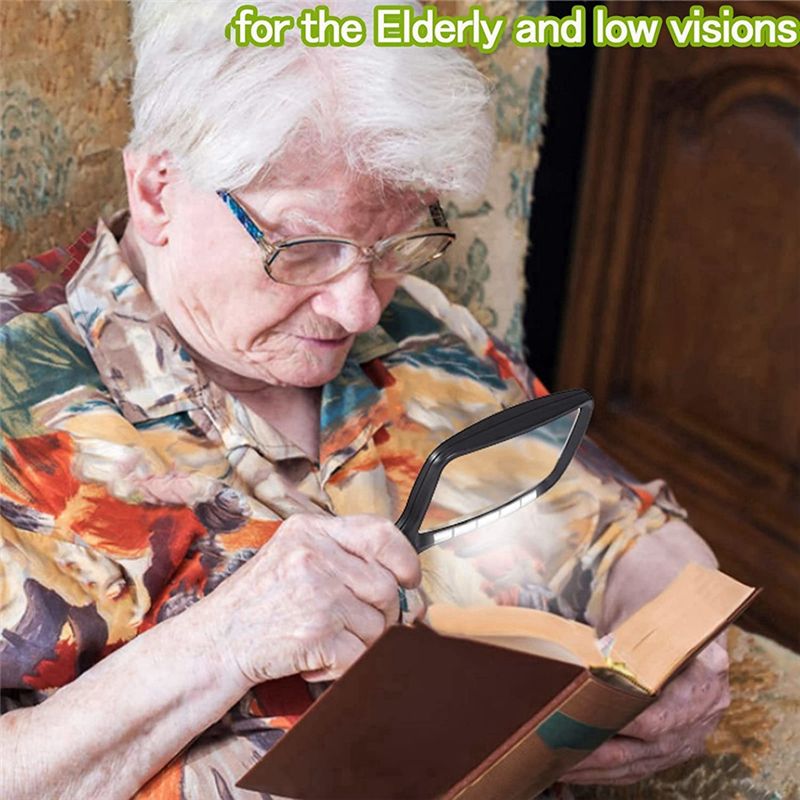 Square Hand-Held Foldable Magn - Magnifier With Light review and price