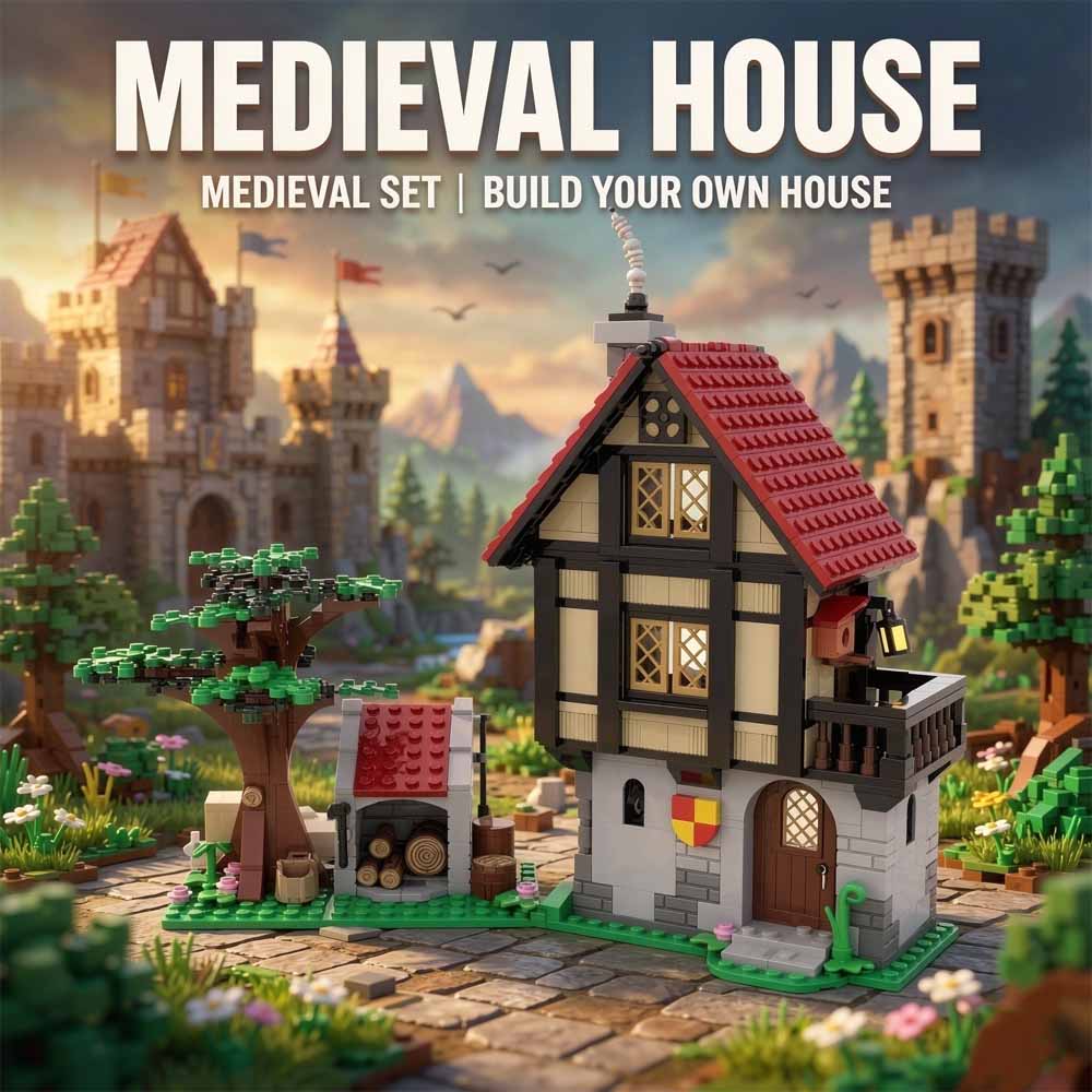 MOC-82740 Medieval House Build - Model Kit Ikaruga review and price