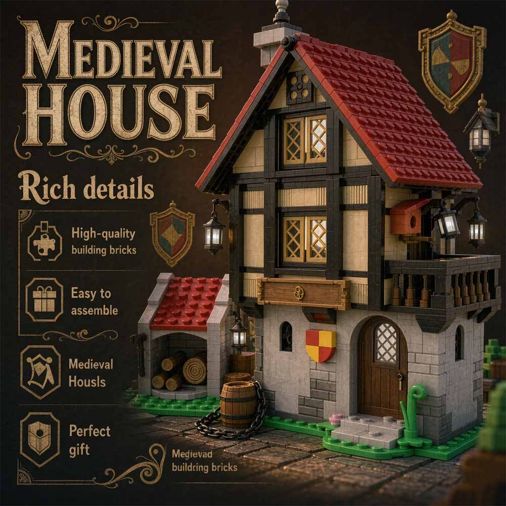 MOC-82740 Medieval House Build - Model Kit Ikaruga review and price