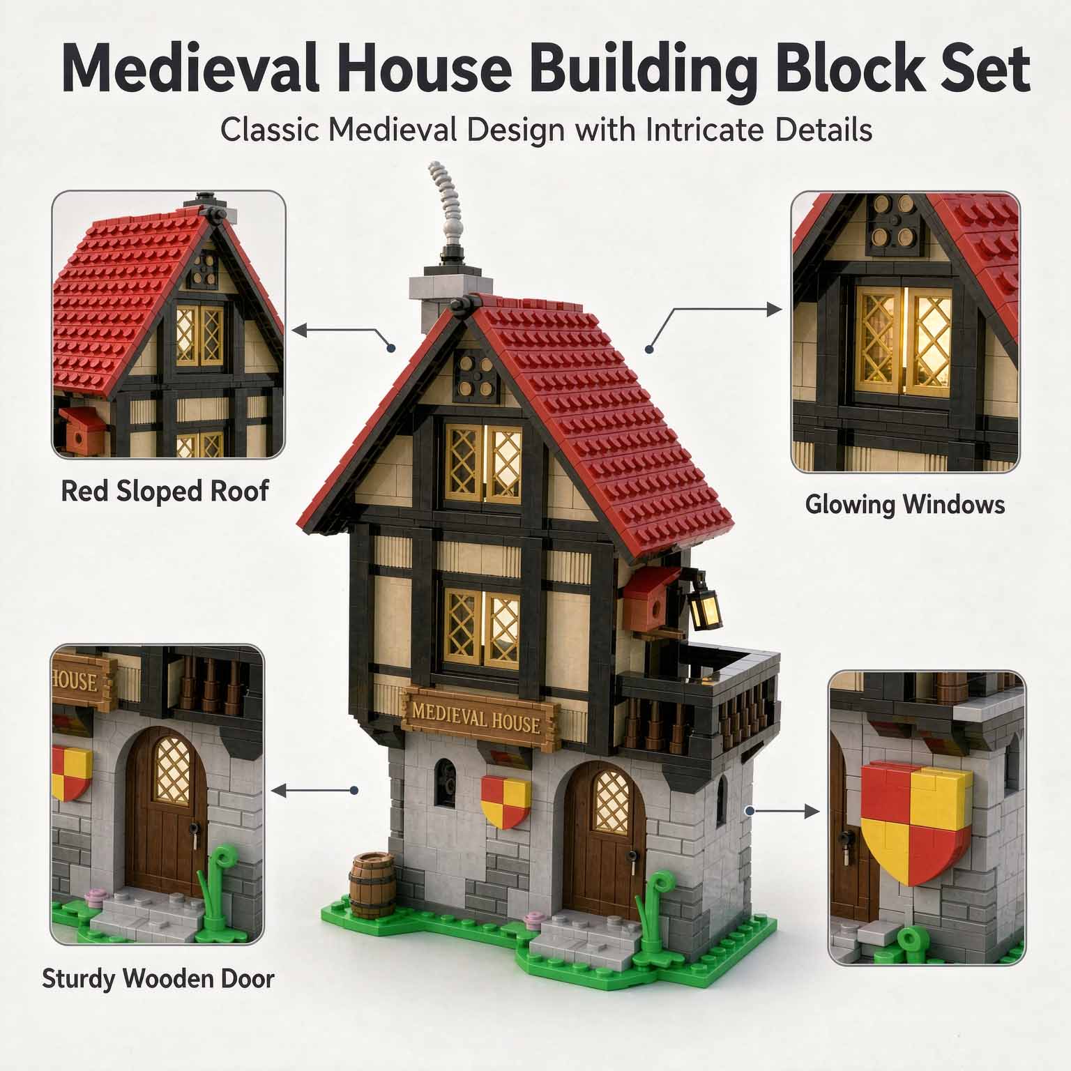 MOC-82740 Medieval House Build - Model Kit Ikaruga review and price