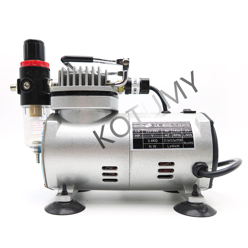 220V 110V Portable Air Compres - Airbrush Compressor Kit review and price