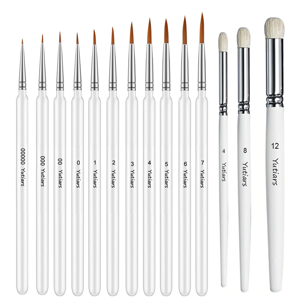Wood Handle 14PCS Fine Detail  - Model Kit Acrylic Paint review and price