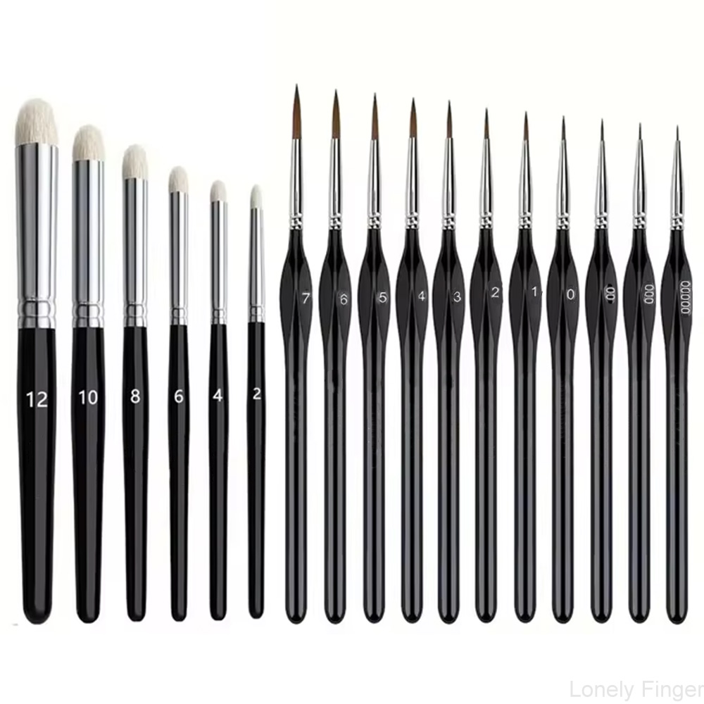 Miniature Dry Paint Brush Set, - Model Kit Acrylic Paint review and price