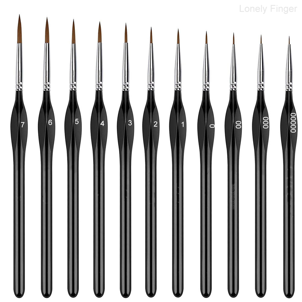 Miniature Dry Paint Brush Set, - Model Kit Acrylic Paint review and price