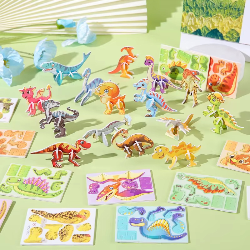 30Pcs A Set 3D DIY Puzzles Toy - Model Kit Dinosaur review and price