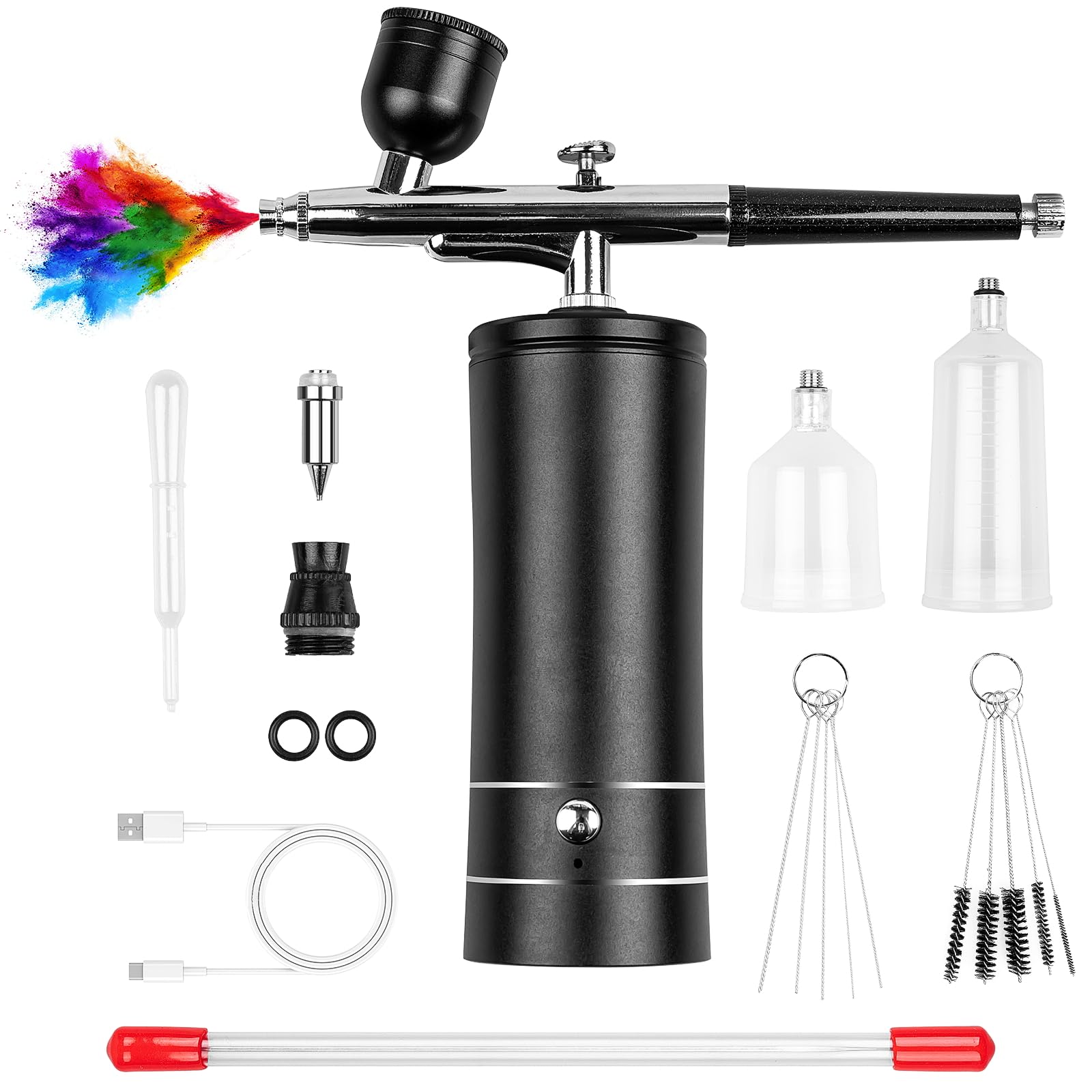 Airbrush Kit Rechargeable Cord - Airbrush Compressor Kit review and price