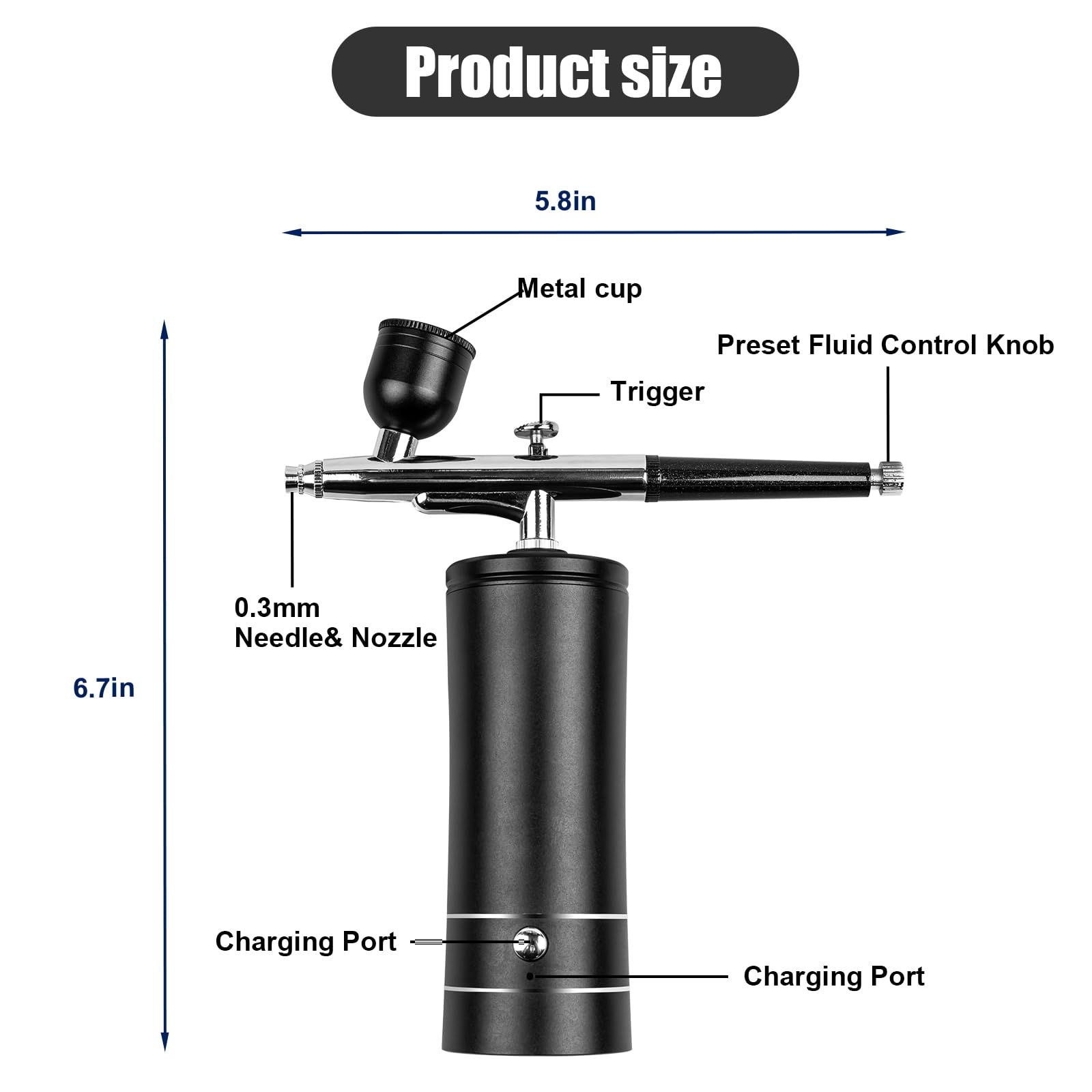Airbrush Kit Rechargeable Cord - Airbrush Compressor Kit review and price