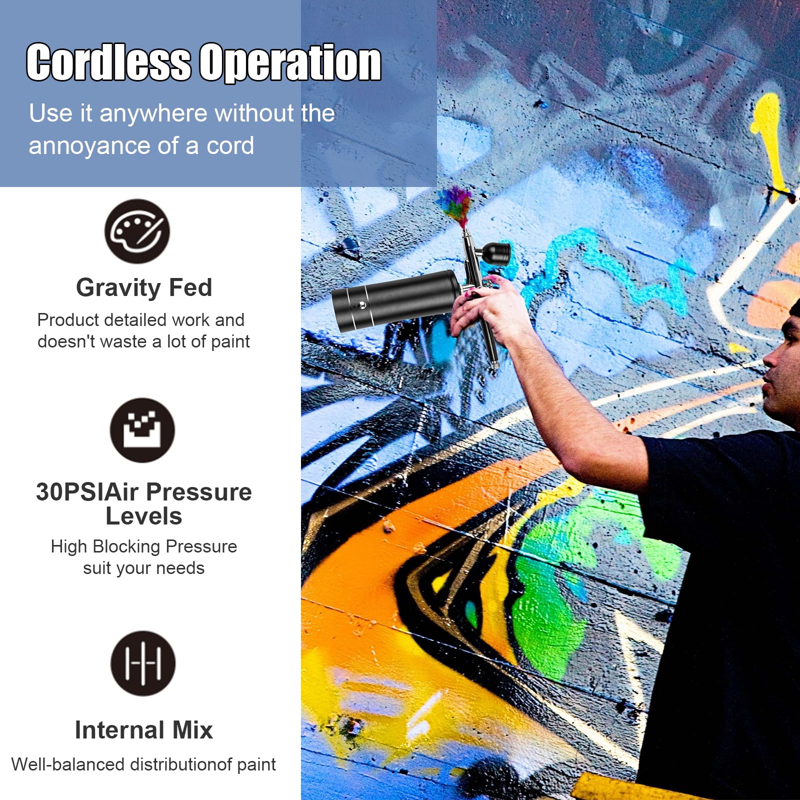 Airbrush Kit Rechargeable Cord - Airbrush Compressor Kit review and price
