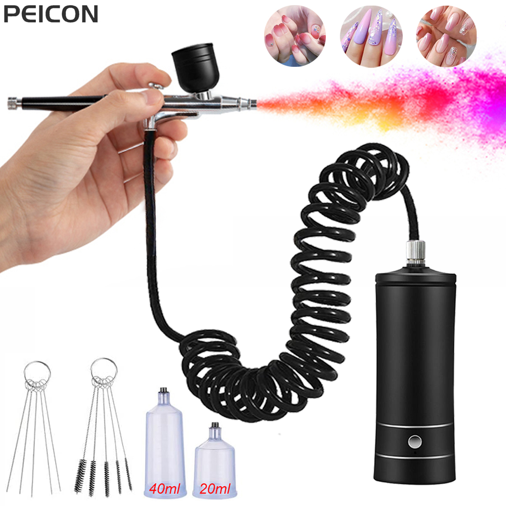 Airbrush Nail with Compressor  - Airbrush Compressor Kit review and price